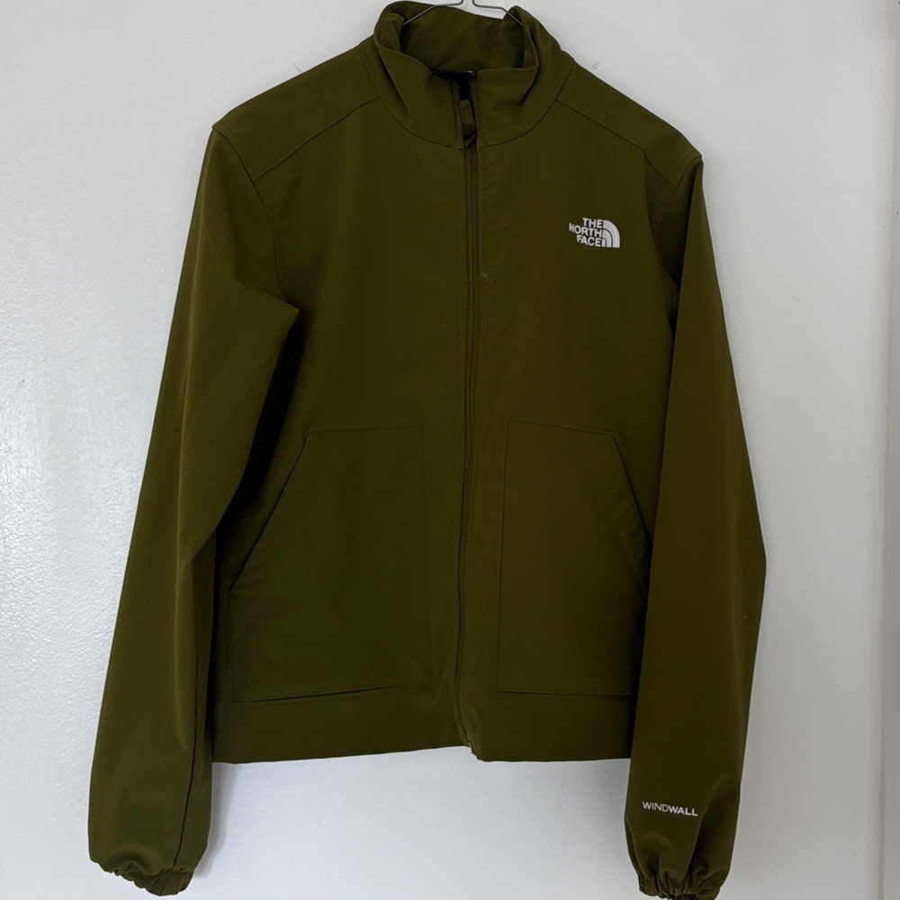 The North Face Olive Windbreaker Jacket